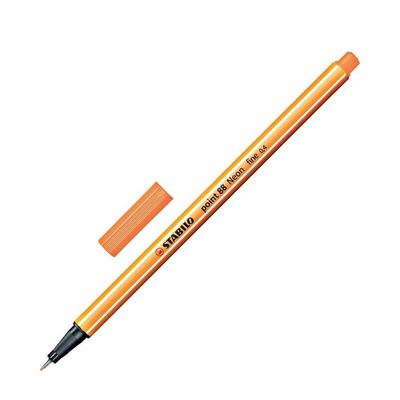 Μαρκαδόρος Σχεδίου STABILO Point 88 0.4 mm (Neon Orange) (88/054)