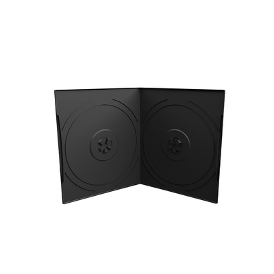MediaRange DVD Case for 2 discs, 7mm, pocket sized, Black (MRBOX10-2)