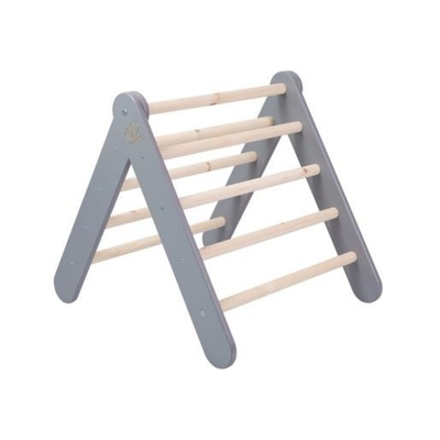 MeowBaby Wooden Pikler for Children Climbing Triangle for Kids, Gray  (WTD002IE) (MEBWTD002IE)