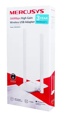 MERCUSYS ασύρματος USB αντάπτορας δικτύου MW300UH, 300Mbps, Ver. 1
