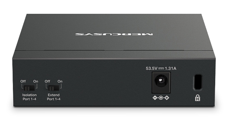 MERCUSYS Desktop Switch MS105GP, 5x 10/100/1000 Mbps, PoE+, V.3.0