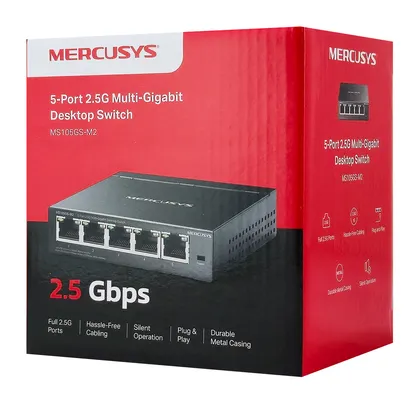 MERCUSYS desktop switch MS105GS-M2, 5x 2.5Gbps θύρες, UN/1.0