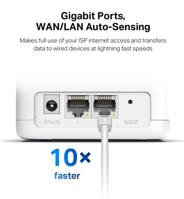 MERCUSYS Mesh Wi-Fi System Halo H30G, 1.3Gbps Dual Band, 2τμχ, Ver. 1.0