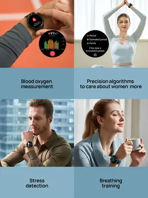 MIBRO smartwatch Lite 3 Pro με 2x λουράκια, heart rate, 1.32" AMOLED, GPS, 5 ATM, μαύρο/πράσινο