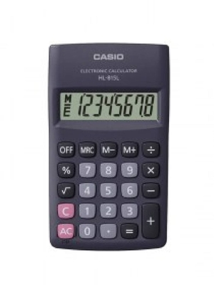 Μικρή φορητή αριθμομηχανή basic casio hl-815lbk