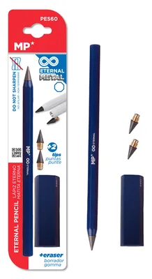 MP eternal μολύβι PE560 με γόμα & 2x ανταλλακτικές μύτες, μπλε