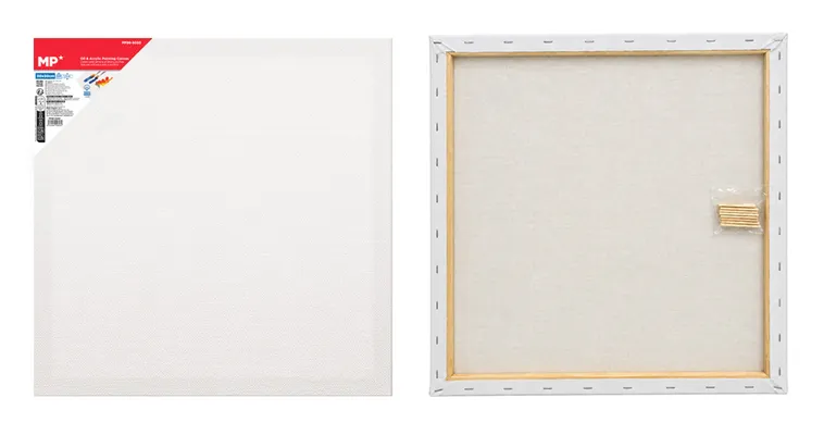 MP καμβάς τελάρο ζωγραφικής PP98-5050, 50x50cm, 280gr/m², λευκός