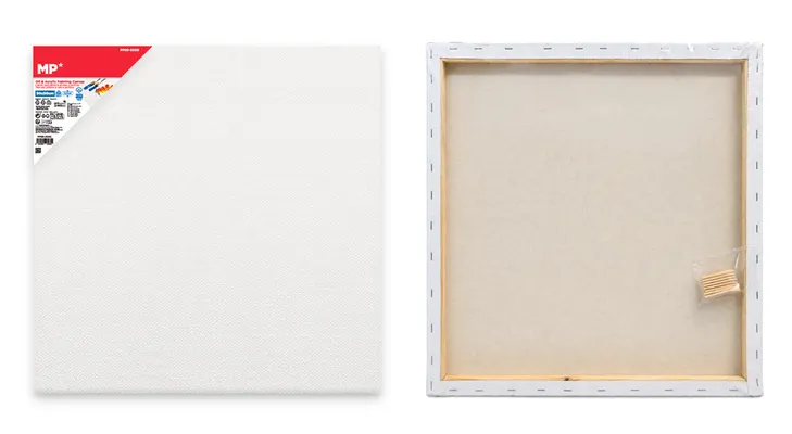 MP καμβάς τελάρο ζωγραφικής PP99-5050, 50x50cm, 380gr/m², λευκός