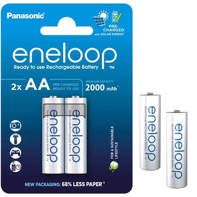 Μπαταρία Επαναφορτιζόμενη Panasonic Eneloop BK-3MCDE/2BE 2000 mAh size AA Ni-MH 1.2V Τεμ. 2