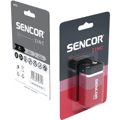 Μπαταρία Sencor SBA 6F22 Zinc-Carbon 9V