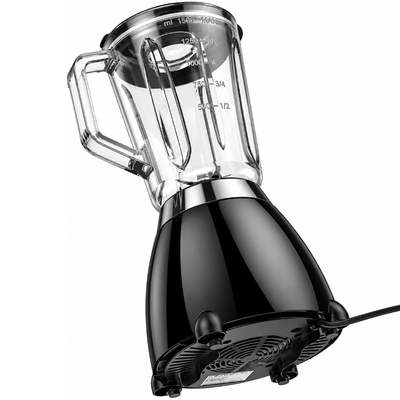 Μπλέντερ Hoco. HE33 Retro 1.5lt 500W με Λεπίδες απο Ανοξείδωτο Ατσάλι Γυάλινη Κανάτα 2 Ταχύτητες + Pulse Μαύρο