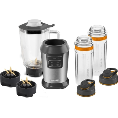 Μπλέντερ Set Smoothie Maker 600/900ml 800W Sencor SBL 7550SS Ασημί