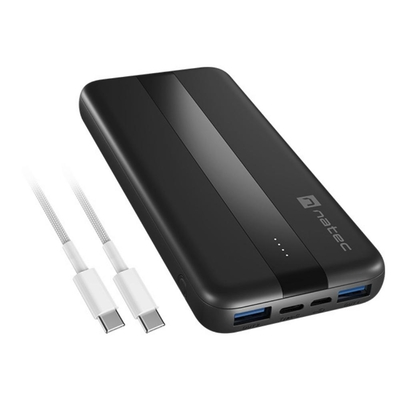 NATEC Trevi Slim Q Power Bank 10000mAh 20W with Quick Charge & Power Delivery (NPB-2294) (NTCNPB-2294)