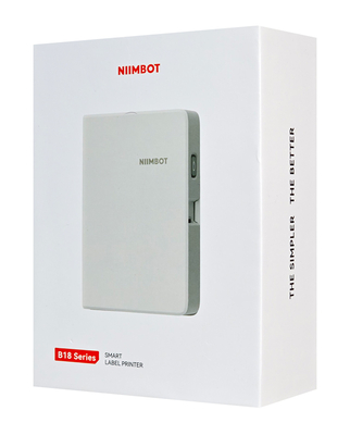NIIMBOT smart θερμικός εκτυπωτής ετικετών B18, 203dpi, Bluetooth, λευκός