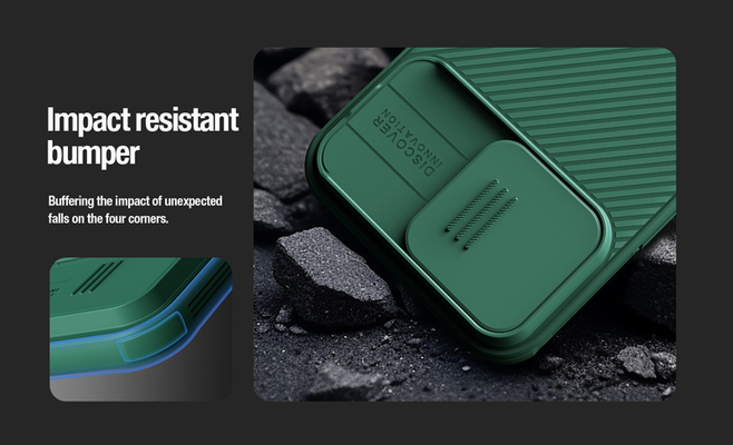 NILLKIN θήκη CamShield Pro για iPhone 15 Pro, πράσινη