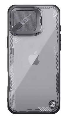 NILLKIN θήκη Iceblade Prop για iPhone 16 Pro Max, διάφανη-μαύρη