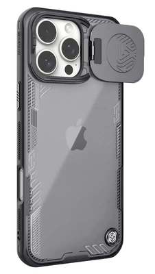 NILLKIN θήκη Iceblade Prop για iPhone 16 Pro Max, διάφανη-μαύρη