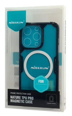 NILLKIN θήκη Nature Pro Magnetic για iPhone 14 Pro, μπλε & διάφανη