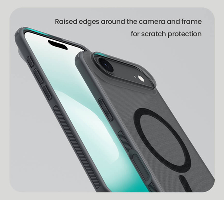 NILLKIN θήκη Super Frosted Shield Pro Magnetic για Apple iPhone 17 Air, διάφανη/μαύρη
