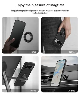 NILLKIN θήκη Super Frosted Shield Pro Magnetic για Google Pixel 9/9 Pro, μαύρη