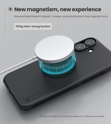 NILLKIN θήκη Super Frosted Shield Pro Magnetic για iPhone 16, μαύρη