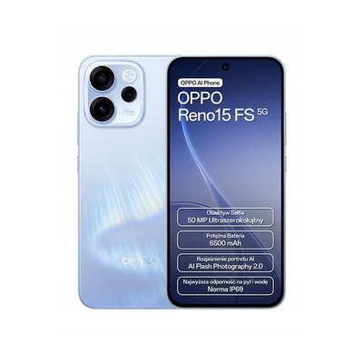 Oppo Reno15 FS 5G Dual Sim 6.57" 8GB/512GB IP68 Aurora Blue