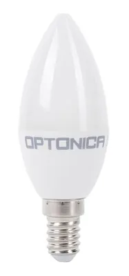 OPTONICA LED λάμπα candle C37 1430, 8W, 2700K, 710lm, E14
