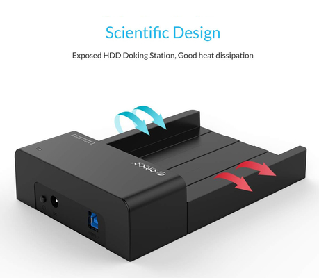 ORICO docking station για 2.5" ή 3.5" SATA HDD/SSD 6518US3-V2, 5Gbps, μαύρο