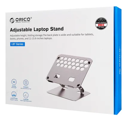 ORICO μεταλλική βάση για laptop/tablet LST02, 11~15.6", foldable, ασημί