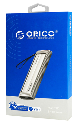ORICO θήκη για M.2 NVME/NGFF SSD AXM2S-G2, 10Gbps, tool free, γκρι