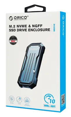 ORICO θήκη για M.2 NVME/NGFF SSD OXS2C3-G2, 10Gbps, γκρι