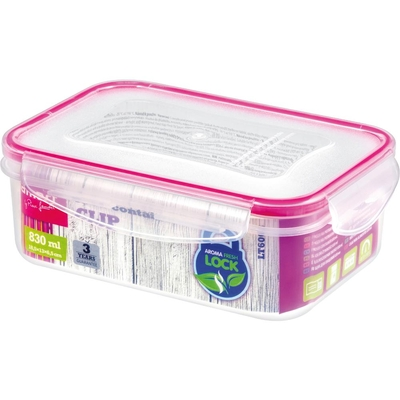 Ορθογώνιο Δοχείο Φαγητού 830ML Lamart LT6008 με Κλιπ, Αεροστεγές και Αδιάβροχο