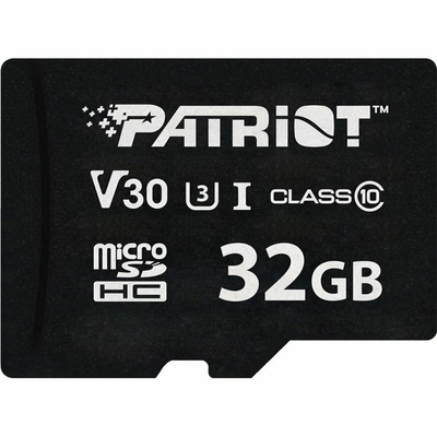 Patriot Memory Card VX Series 32GB MicroSDXC V30 Class 10 UHS-I U3 4K UHD (PSF32GVX31MCH) (PATRPSF32GVX31MCH)