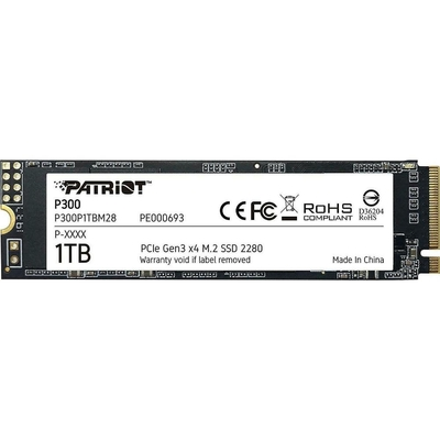 Patriot SSD P300 1TB M.2 PCIe 3.0 NVME (P300P1TBM28) (PATRP300P1TBM28)