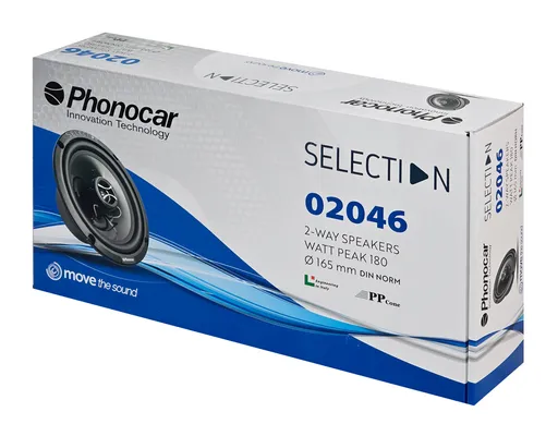 PHONOCAR σετ ηχεία αυτοκινήτου Selection 02046, 6.5", 90W, 2 δρόμων