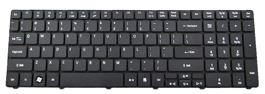Πληκτρολόγιο για Acer Aspire 5734Z-4725, US, μαύρο