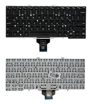 Πληκτρολόγιο για Dell Latitude 5400/5401/5411/5410/7400 KEY-117, US, μαύρο