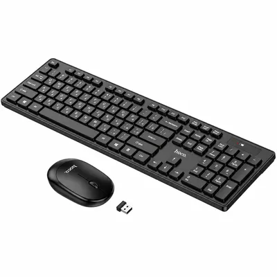 Πληκτρολόγιο και Ποντίκι Hoco. DI51 Wireless 1200DPI 2.4GHz 104 Πλήκτρα Μαύρο
