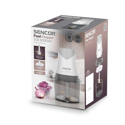 Πολυκόπτης Multi Sencor SCB 3000WH 400W με Δοχείο 1L και Διπλές Λεπίδες