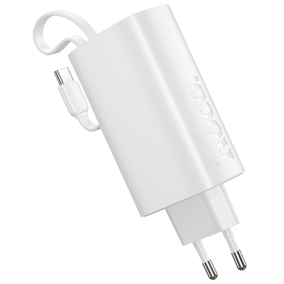 Power Bank Hoco J148 Handy 5000mAh PD20W QC3.0A Φορτιστής με 1xUSB-C και Καλώδιο Type-C Λευκό