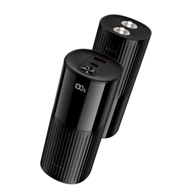 Power Bank Hoco J150 Stream 20000mAh 1xUSB-A 22.5W 1xUSB-C PD20W Digital LED Ένδειξη Μπαταρίας και Φακό Μαύρο
