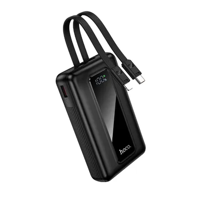Power Bank Hoco J162A 20000mAh PD20W+22.5W QC με Θύρες USB+USB-C Ενσωματωμένα Καλώδια USB-C+Lighting και LED Ένδειξη Μαύρο