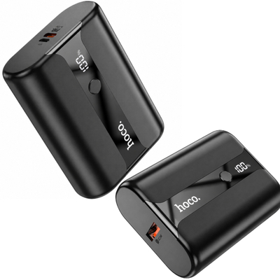 Power Bank Hoco Q3 Pro Mini 10000mAh 22.5W PD20W Super Fast Charge 1xUSB-C 1xUSB-A 1xMicroUSB  και LED Ένδειξη Μαύρο