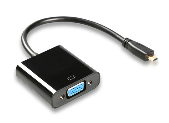 POWERTECH αντάπτορας micro HDMI σε VGA CAB-H032, 0.20m, μαύρος