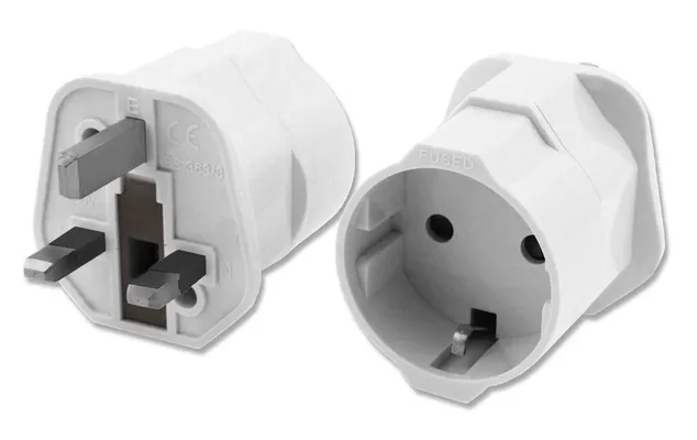 POWERTECH αντάπτορας ρεύματος PT-991, UK σε German type, 13A, λευκός