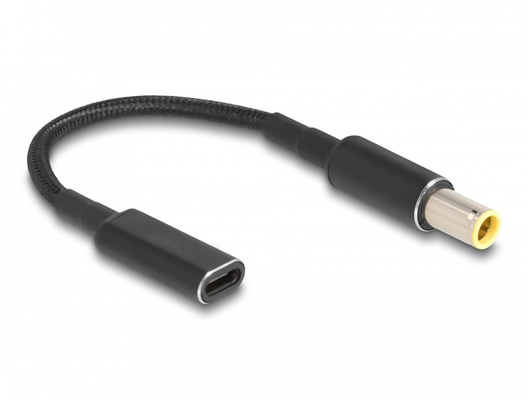 POWERTECH αντάπτορας τροφοδοσίας laptop CAB-UC067, USB-C σε IBM 7.9x5.5mm, μαύρος