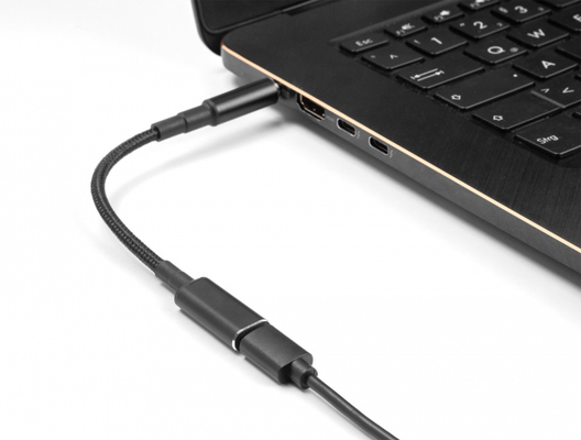 POWERTECH αντάπτορας τροφοδοσίας laptop CAB-UC072, USB-C σε Dell 4.5x3.0mm, μαύρος