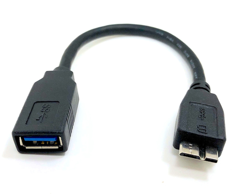 POWERTECH αντάπτορας USB σε Micro B USB CAB-U155, 5Gbps, 0.3m, μαύρος