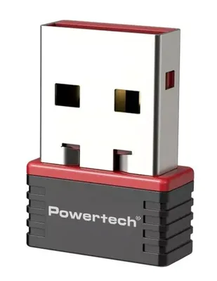 POWERTECH ασύρματος USB αντάπτορας δικτύου PT-1384, 150Mbps WiFi