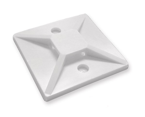 POWERTECH αυτοκόλλητη βάση δεματικών TIES-004, 30x30mm, 50τμχ, λευκό
